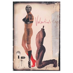 Post Card: Valentine's Day was a Polish poster designed by artist Jacek Staniszewski in 2015. It has now been turned into a post card size 4.75" x 6.75" - 12cm x 17cm.