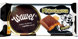 Wawel chocolates are made in Krakow.  This is a rich milk chocolate bar with cream fudge filling (krowki).  Delicious!