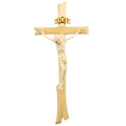 This beautiful wooden crucifix comes from Zakopane in the Tatra Mountains of southern Poland. Size is approx. 9" x 4.25".