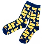 Butter lambs are a Polish Easter tradition.  These socks feature a golden butter lamb.