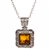 Sterling Silver with antique detail surrounding a beautiful honey amber cabochon.   Pendant is 1" x .75".