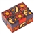 This box is decorated with carved and painted images of the moon, sun and stars on the top and side.  This beautiful box is made of seasoned Linden wood, from the Tatra Mountain region of Poland.
