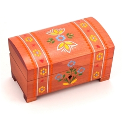 Mini Floral Polish Hope Chest with Key