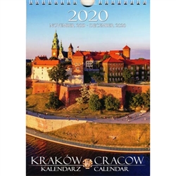 This beautiful small format spiral bound 14 month wall calendar features 15 scenes from Krakow in photos.