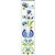 This is a beautiful Kashub floral pattern printed on a bookmark with a white background.
