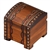 This small chest box is detailed with a handsome brass inlaid design. Handmade in the Tatra Mountain region of Poland.