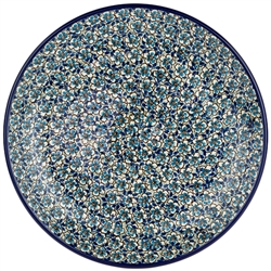 Polish Pottery 10.5" Dinner Plate. Hand made in Poland. Pattern U4748 designed by Teresa Liana.