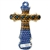 Polish Pottery Cross 7.75". Hand made in Poland. Pattern U152 designed by Maryla Iwicka.