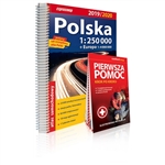 Clear and updated 2020 edition Poland Atlas at a scale of 1:250 000.  Packed with useful information.