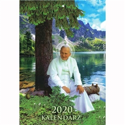 The calendar with John Paul II 2020 is a work created for Catholics, for whom the figure of John Paul II is a model of faith and devotion to God.