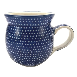 Polish Pottery 6 oz. Bubble Mug. Hand made in Poland. Pattern U1123 designed by Maria Ciszewska.