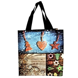 This lightweight yet durable tote bag is a perfect way to display your heritage. Made of polypropylene (PP) woven laminate. Water runs right off. Size opened is approx. 10" x 10.5" x 6"