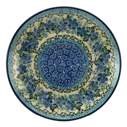 Polish Pottery 8" Dessert Plate. Hand made in Poland. Pattern U4803 designed by Teresa Liana.