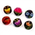 These small pinback buttons are bright and colorful, featuring traditional Polish folk designs on a black background. We make these buttons in house, a Polish Art Center exclusive! Set of 6 buttons.