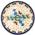 Polish Pottery 6" Bread & Butter Plate. Hand made in Poland and artist initialed.