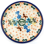 Polish Pottery Stoneware Bread & Butter Plate 6 in. 'A Girl's Love'