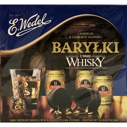 Wedel Barylki - Dark Chocolate Barrels With Whiskey Filling