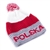 Display your Polish heritage! Stretch knit cap with the word Polska (Poland) in red letters.. Easy care acrylic fabric. Fully lined. Once size fits most. Imported from Poland.