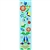 This is a beautiful Kashub floral pattern printed on a bookmark with a blue background.