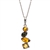 Muti-Color Amber drops set in sterling silver. Pendant size is approx. 1.5" x .5".