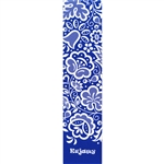 This is a beautiful Kujawski floral pattern printed on a bookmark. Stylized floral pattern associated with the people of Kujawy, an ethnographic region in the river basin of the central Vistula and the upper Notec, in the Greater Poland lake district.
