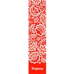 This is a beautiful Kujawski floral pattern printed on a bookmark. Stylized floral pattern associated with the people of Kujawy, an ethnographic region in the river basin of the central Vistula and the upper Notec, in the Greater Poland lake district.