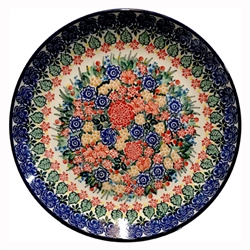 Polish Pottery 10" Dinner Plate. Hand made in Poland. Pattern U4865 designed by Maria Starzyk.