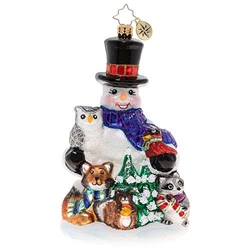 In just a few hours' time, it will be Christmas Day. Mr. Snowman and his woodland friends have gathered to watch the sunrise, and to try to catch a glimpse of Santa's sleigh.
Height (in):  6Length (in):  4Width (in):  4