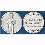 Great for your pocket or coin purse. 1st Communion-Boy