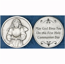 Great for your pocket or coin purse. 1st Communion- Girl