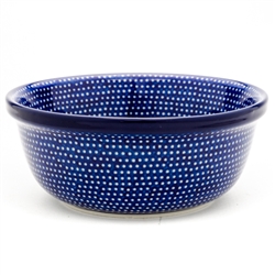 Polish Pottery 6" Cereal/Berry Bowl. Hand made in Poland. Pattern U1123 designed by Maria Ciszewska.