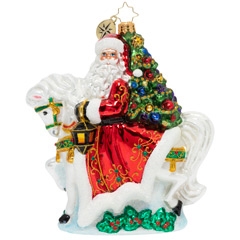 Woah, nelly! This ornament's got some mighty horsepower to carry Santa right into Christmas.