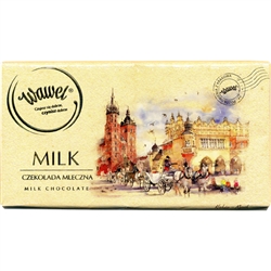 At Wawel, our tradition of chocolate making dates back through generations. Our hometown is Krakow and these bars feature watercolor scenes of the old town.
&#8203;Scenes can vary.