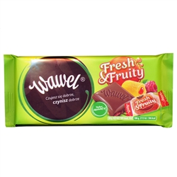 Wawel chocolates are made in Krakow.  This is a rich milk chocolate bar with cream fudge filling (krowki).  Delicious!