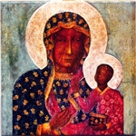 Artistic Ceramic Tile - Our Lady Of Czestochowa