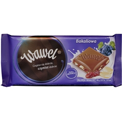 At Wawel, our tradition of chocolate making dates back through generations. Delicious Polish milk chocolate filled with raisins and peanuts.