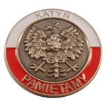 Polish Eagle Pin - Remember Katyn/Katyn Pamietamy