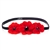 Beautiful handmade felt poppy headpiece. No slip grip elastic band (Scunci Brand).  One size fits all.