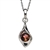 Artistic sterling silver and amber pendant with adjustable length chain. Calla lily length is approx. .75 x .25" wide.