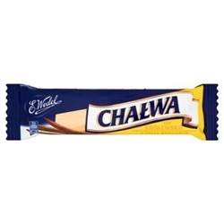 Chalwa from Poland's best known candy company - E. Wedel.  The English spelling is Halvah: one of the earliest recorded sweets made from crushed sesame seeds originated in Turkey and dates as far back as 3000 B.C.