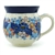 Polish Pottery 11 oz. Bubble Mug. Hand made in Poland. Pattern U4654 designed by Maria Starzyk.