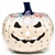 Polish Pottery 7" Pumpkin Jack-O'Lantern. Hand made in Poland. Pattern U4708 designed by Maria Starzyk.