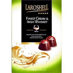 Laroshell Finest Cream And Irish Whiskey Filled Chocolates 150g/5.3oz