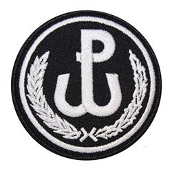 PW (Polska Walczacja - Fighting Poland) was the symbol of the Polish Home Army which fought its largest battles during the Warsaw Uprising in 1944.
&#8203;Sew on Jacket patch size 2.75" diameter.  Made In Poland.