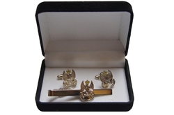 Polish Army Cufflink and Tie Bar Set