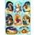 Set of 8 Religious Christmas stickers some with Polish themes. Sheet size is 6.25" x 4.5"