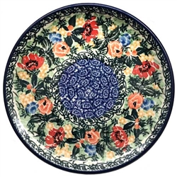 Polish Pottery 6" Bread & Butter Plate. Hand made in Poland. Pattern U3281 designed by Maria Starzyk.