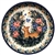 Polish Pottery 6" Bread & Butter Plate. Hand made in Poland. Pattern U2974 designed by Teresa Andrukiewicz.