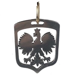 Stainless Steel Polish Eagle Key Chain cut out of heavy duty stainless steel. Size is approx 2.25" x 1.75" not including the ring.