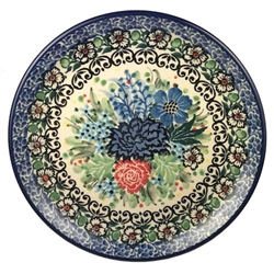 Polish Pottery 6" Bread & Butter Plate. Hand made in Poland. Pattern U4672 designed by Teresa Liana.